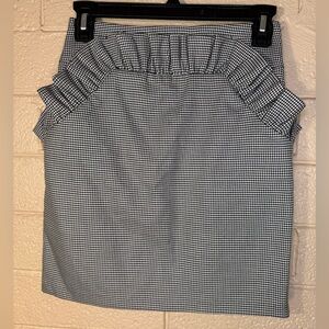 H&M Black and White Houndstooth Pencil Skirt